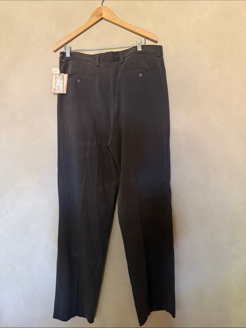 Tommy Bahama Mens silk brown taupe pants size 36 x34 NWT - Picture 3 of 7
